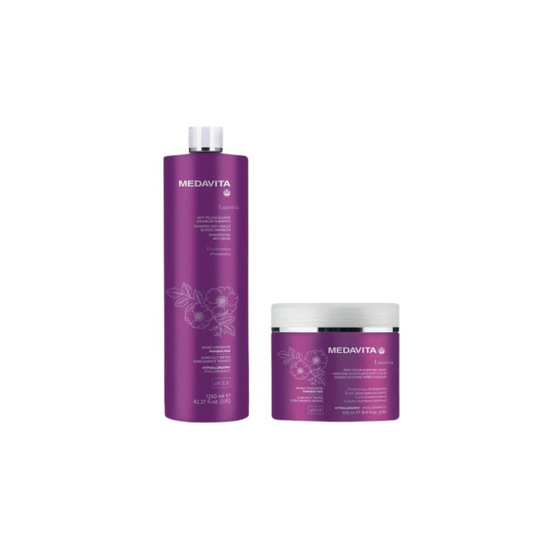 Duo Shampoing et Masque Anti-Jaunissement Luxviva