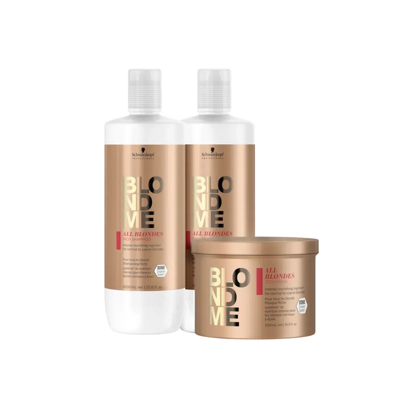 Kit enrichi BlondMe pour toutes les blondes Trio professionnel 