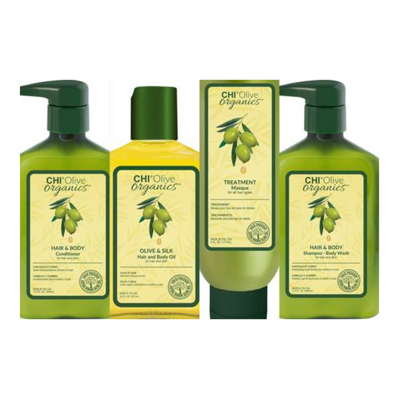 Chi olive Organics ENSEMBLE DE 4 PIÈCES 