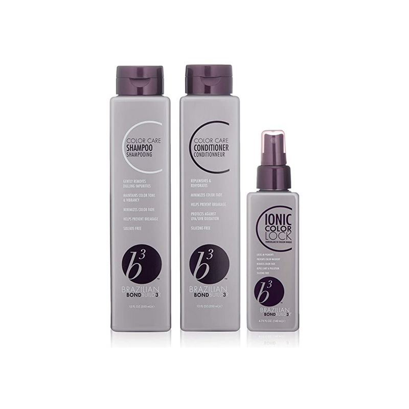 Trio shampoing/après-shampooing/Ionic Color Lock B3 