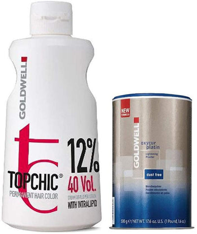 Combo Topchic 12%/40V Developer and Oxycur Dust Free Powder