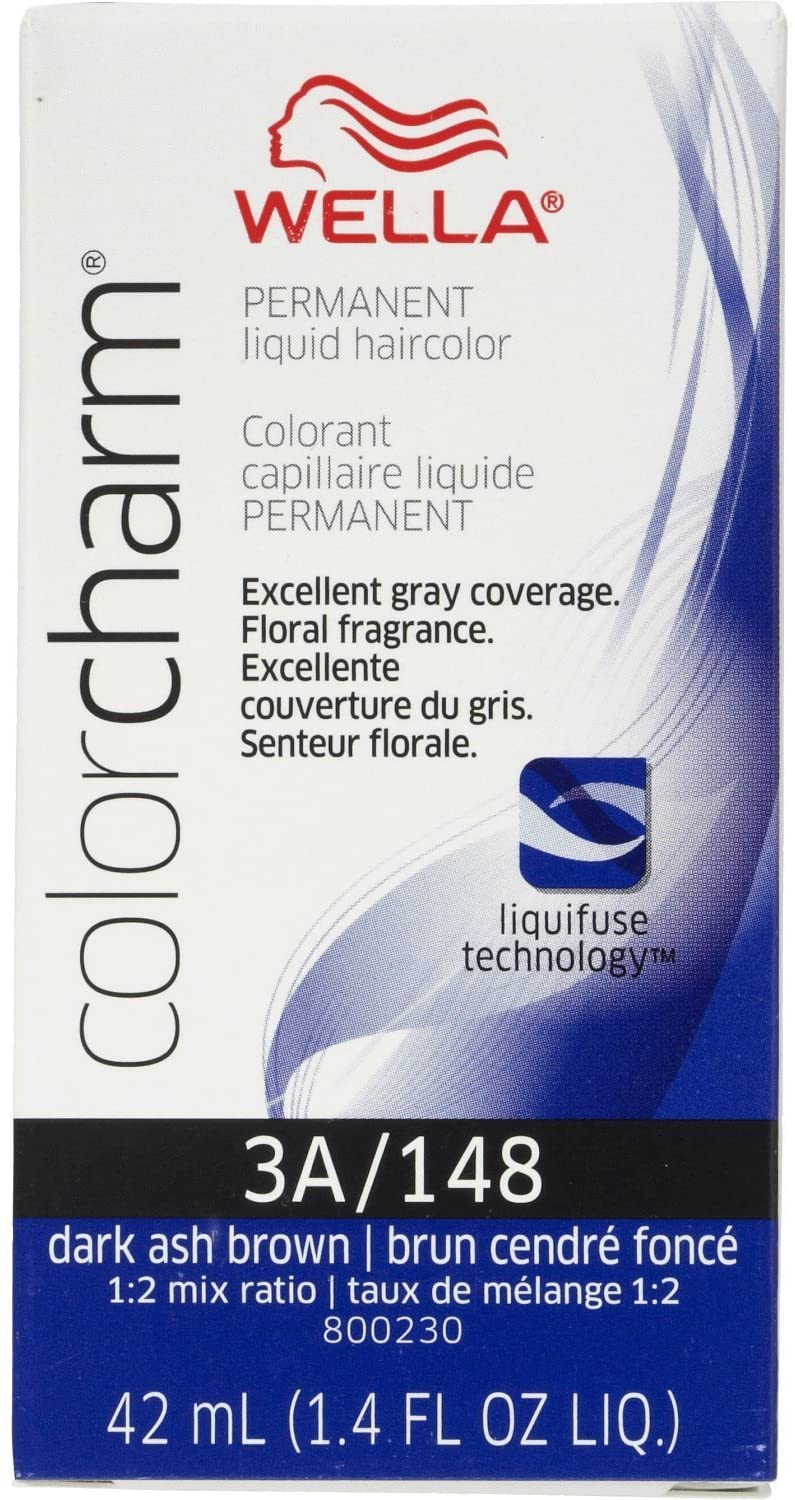 Color Charm Permanent Liquid Hair Color 3A/148 Dark Ash Brown