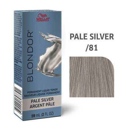 Blondor Permanent Liquid Toner - Pale Silver