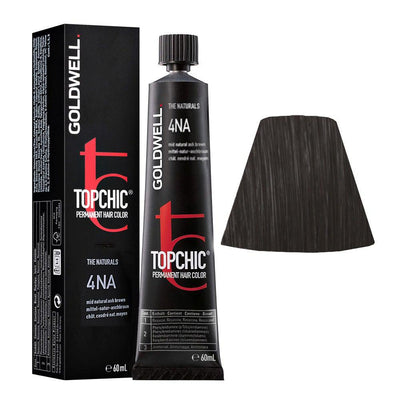 Topchic Hair Color 4NA Mid natural ash brown.