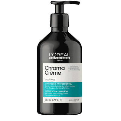 CHROMA CREME Green Matte Shampoo For Dark Brown To Black Hair