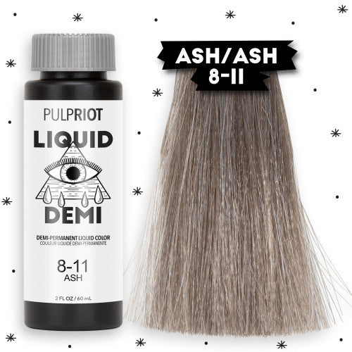 Liquid Demi-Permanent Hair Color Ash 8.11