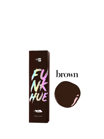 FunkHue Semi Permanent Hair Color Brown