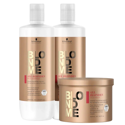 BlondMe Enriched Kit for All Blondes Professional Trio