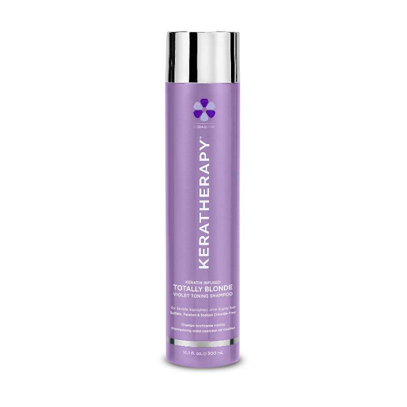 Keratin Infused Totally Blonde Violet Toning Shampoo