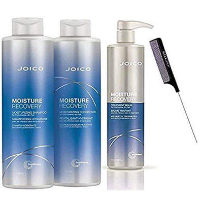 MOISTURE RECOVERY Moisturizing Shampoo, Conditioner, & Treatment Balm TRIO KIT SET