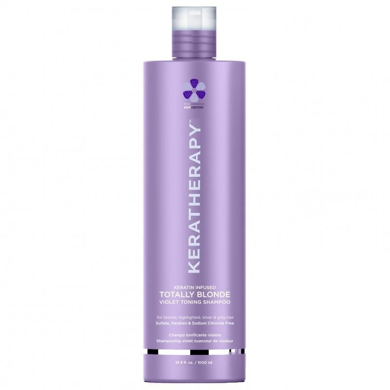 Keratin Infused Totally Blonde Violet Toning Shampoo