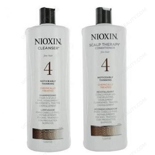 Cleanser & Scalp Therapy System 4 Duo Set shampoo & conditioner