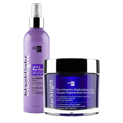 Blacklight 18 in 1 Blue Hair Beautifier and Blue Intensive Replenishing Mask Duo