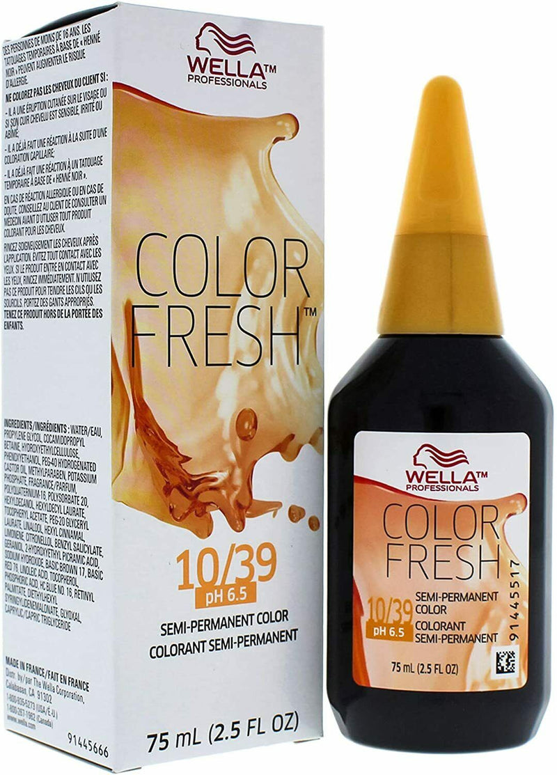 Color Fresh Warm 10/39 Lightest Blonde/Gold Ash Hair Color
