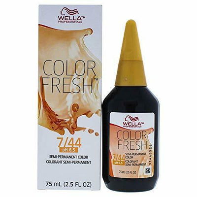Color Fresh Warm 7/44 Medium Blonde/Intense Red Hair Color
