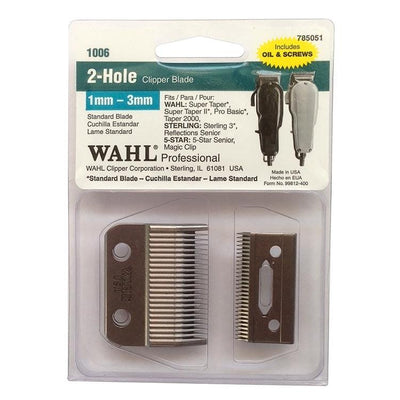 2-Hole clipper blade item #1006